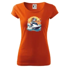 Bígel na vodnom skútri