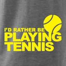 Playing tennis Playing tennis