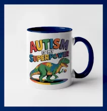 Stojící Rex Autism is my superpower