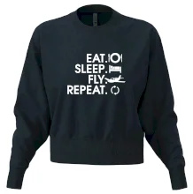 Eat sleep fly repeat