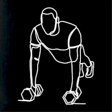 Tréner fitness jedným ťahom