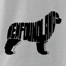 Novofundlandský pes - nápis v tele Novofundlandský pes - nápis v tele