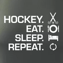 Pozemný hokej eat sleep repeat