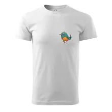 Vtáčik kreslený na prsníku