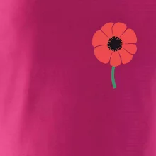 Vlčí mak ikonka na prsníku