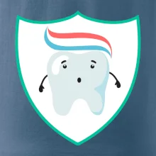 Zúbok na prsníku - zubná pasta