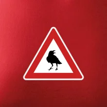 Dopravná značka - Pozor havran Dopravná značka - Pozor havran