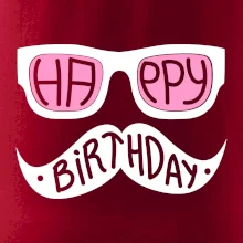 Mustache narozeniny - okuliare