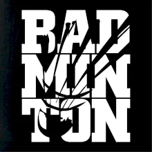 Badminton nápis Badminton nápis