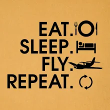 Eat sleep fly repeat