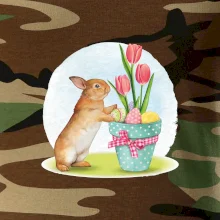 Veľkonočný zajačik tulipány