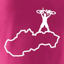 Mapa Slovenska - cyklista