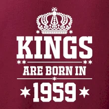 Kings are born in 1959