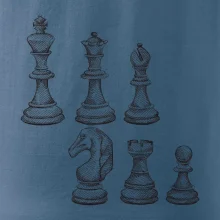 Šachové figúrky kreslené