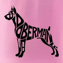 Doberman - nápis v tele