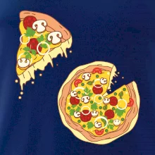 Pizza + Pizza kousek