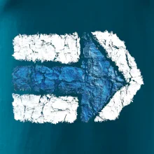 Párová turistická značka modrá