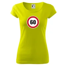 Dopravná značka - obmedzenie rýchlosti 60