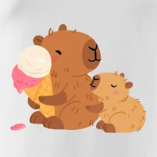 Kapybara so zmrzlinou