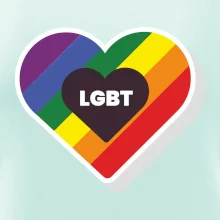 LGBT srdce dúhové