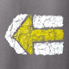 Párová turistická značka žlutá Párová turistická značka žlutá