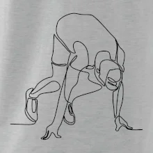 Bežec na štarte jedným ťahom