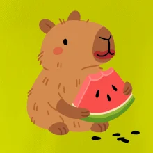 Kapybara s melónom