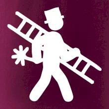 Kominík logo + nápis na zádech