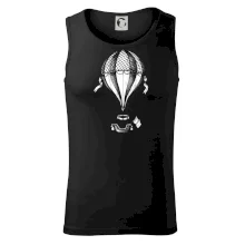 Teplovzdušný balón kreslený