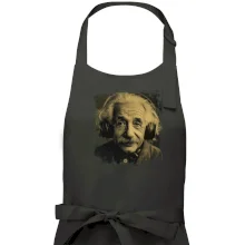 Albert Einstein so slúchadlami Albert Einstein so slúchadlami