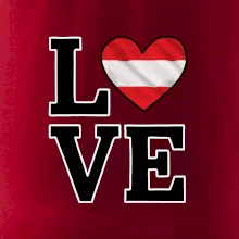 Love Rakúska vlajka