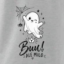 Buu ale milo - roztomilý duch čiernobiely