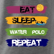 Eat sleep watter polo farebné