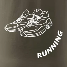 Running nápis šikmo