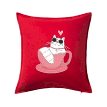 Hustá mačka v hrnčeku