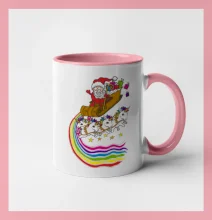 Santa a jednorožce (Pecka design)