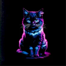 Neónová mačka Neónová mačka