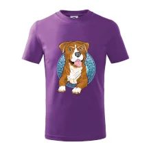 Americký staford kreslený v koliesku (Pecka design)