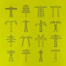 Typy stožiarov vysokého napätia Typy stožiarov vysokého napätia