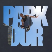 Parkour nápis nebo