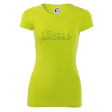 Šachové figúrky v rade - obrys