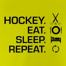 Pozemný hokej eat sleep repeat