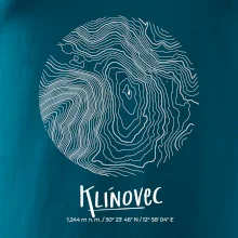 Klínovec - vrstevnice v kruhu