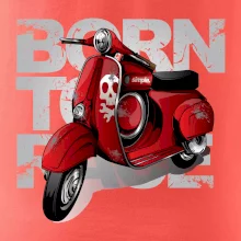 Scooter born to ride red