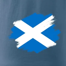 Škótska vlajka kreslená štetcom