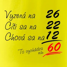 Vyzerá, cíti sa, chová sa - 60 rokov