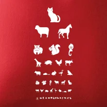 Očný test zvieratká