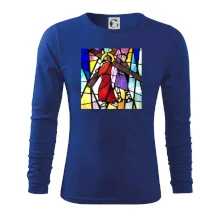 Vitráž - Ježiš a kríž