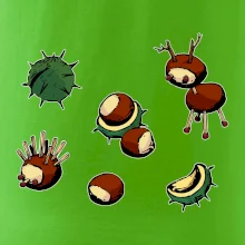 Gaštanové zvieratká - obdĺžnik