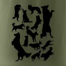 Border kólia siluety